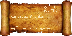 Kanizsai Aranka névjegykártya